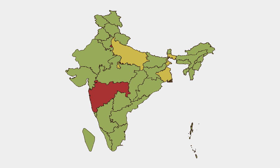 India sub-national risk map