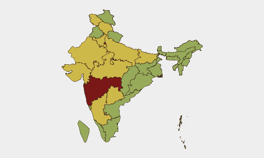 India sub-national risk map
