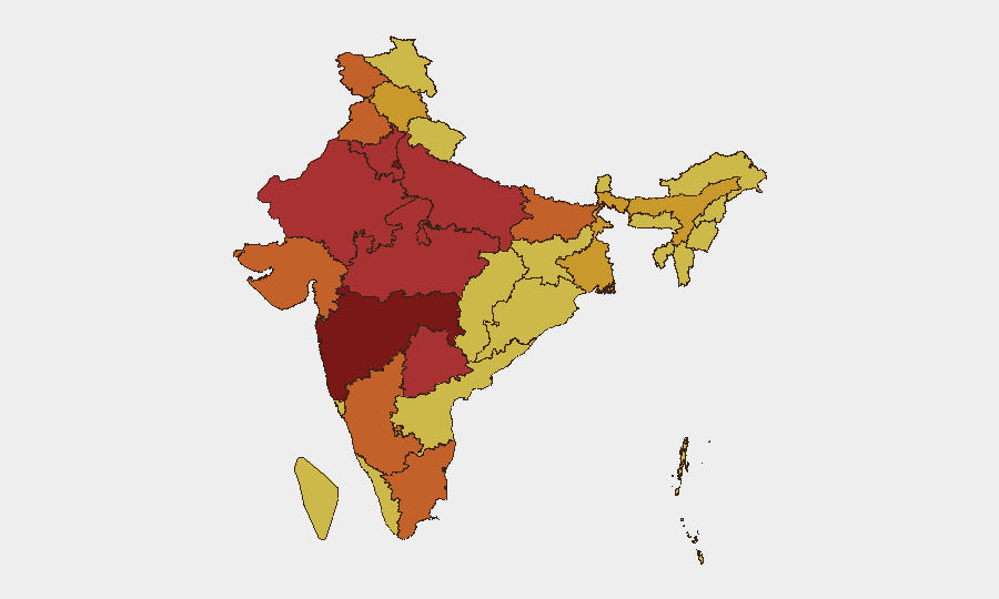 India sub-national risk map