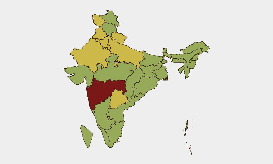 India sub-national risk map