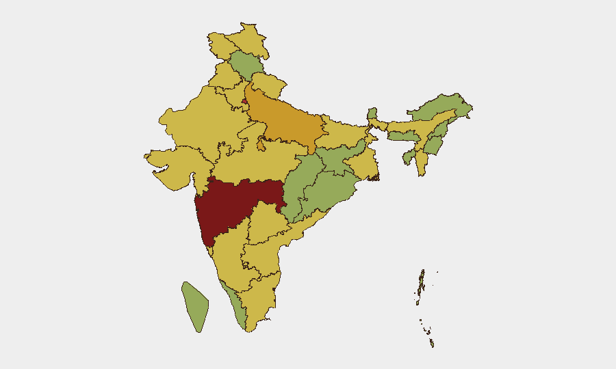 India sub-national risk map