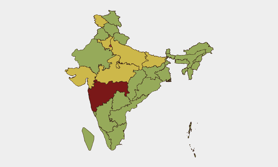 India sub-national risk map