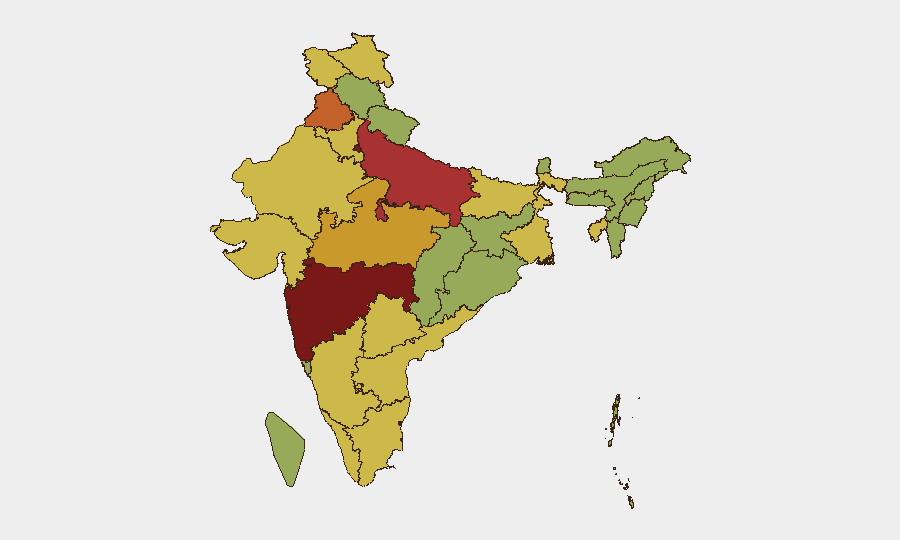 India sub-national risk map