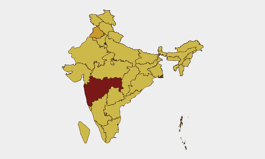 India sub-national risk map