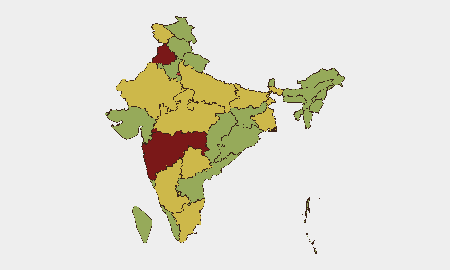 India sub-national risk map