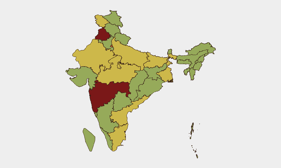 India sub-national risk map
