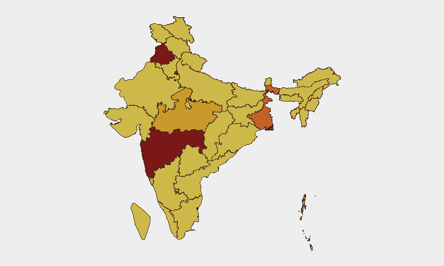 India sub-national risk map