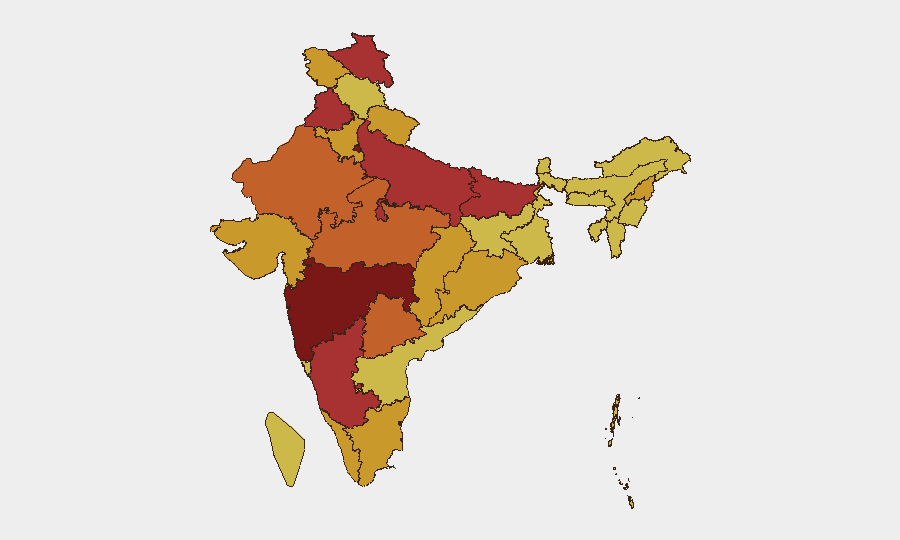 India sub-national risk map