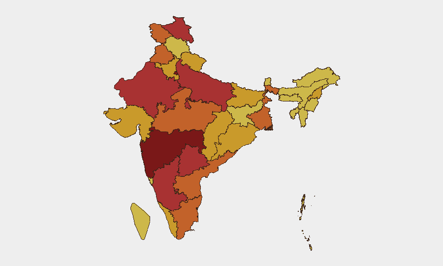 India sub-national risk map