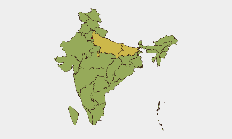 India sub-national risk map