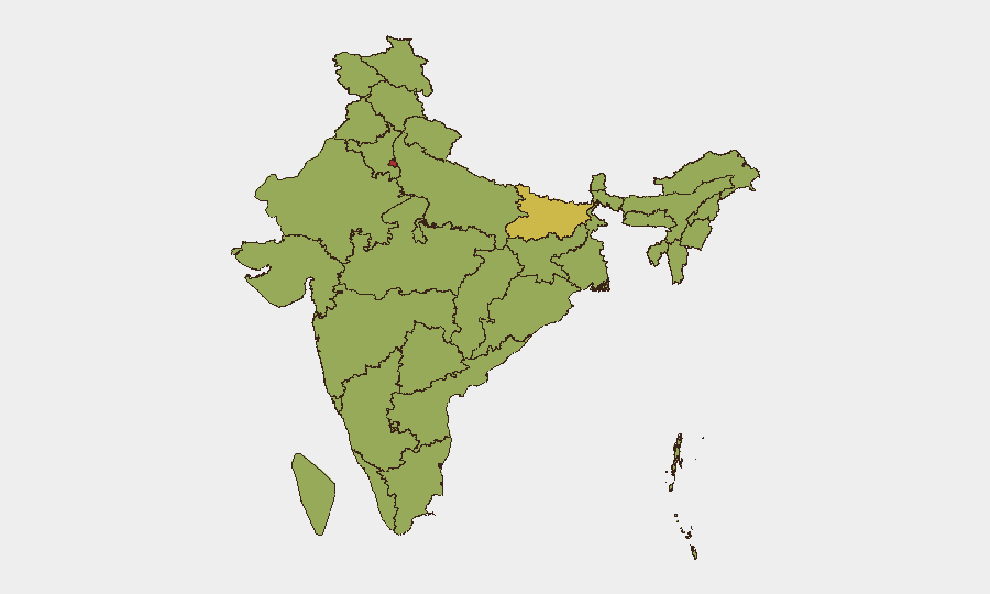 India sub-national risk map