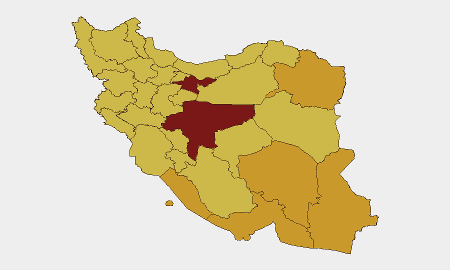 Iran sub-national risk map