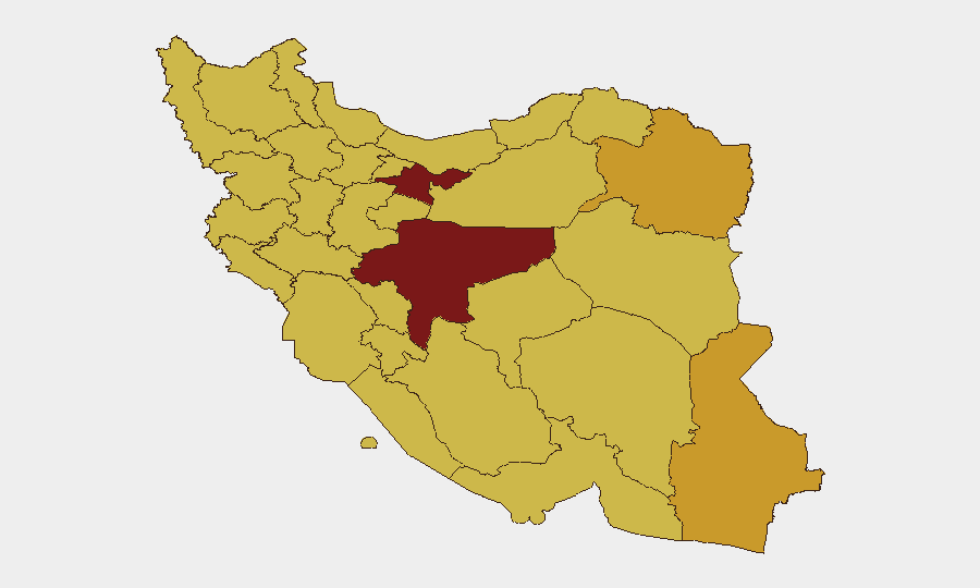 Iran sub-national risk map