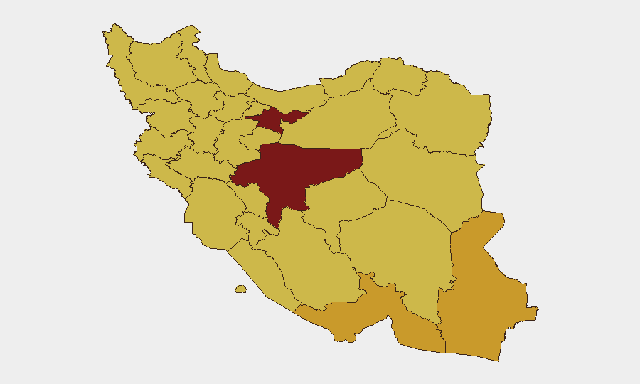 Iran sub-national risk map