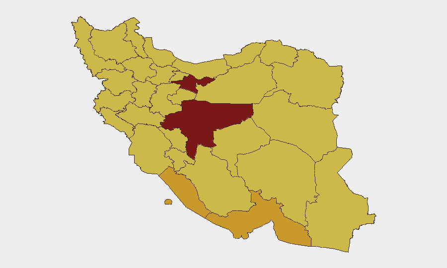 Iran sub-national risk map