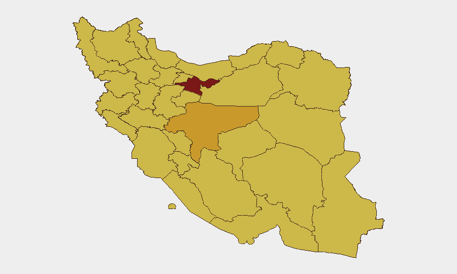 Iran sub-national risk map
