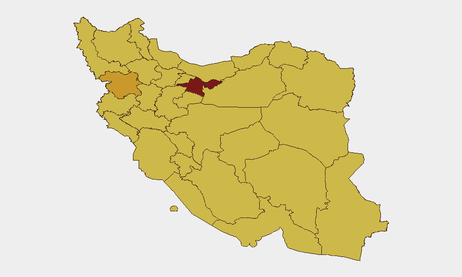 Iran sub-national risk map