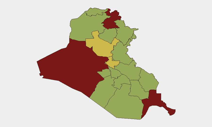 Iraq sub-national risk map