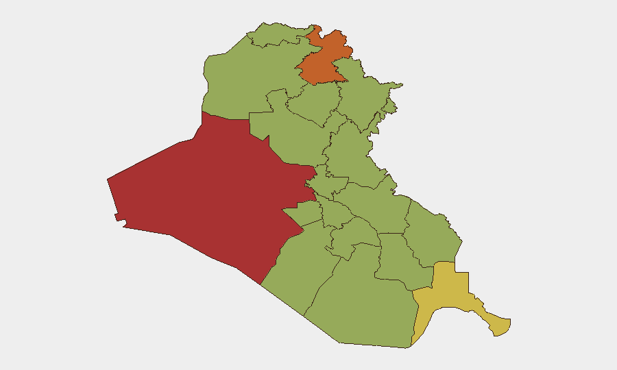 Iraq sub-national risk map