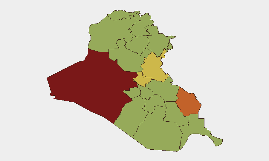 Iraq sub-national risk map