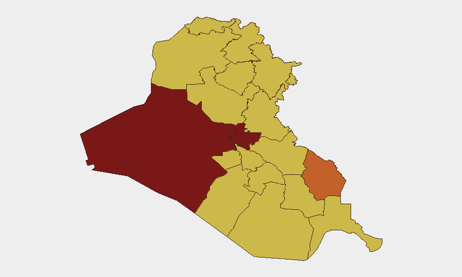Iraq sub-national risk map