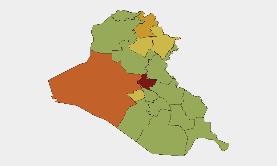 Iraq sub-national risk map