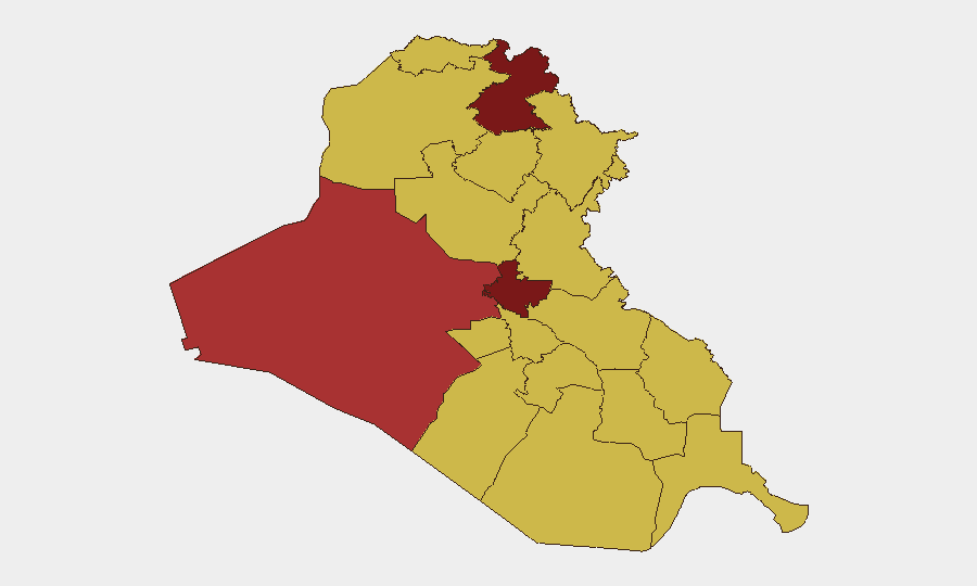 Iraq sub-national risk map