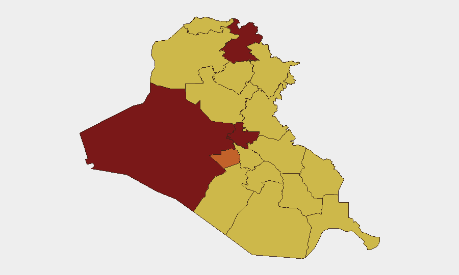 Iraq sub-national risk map