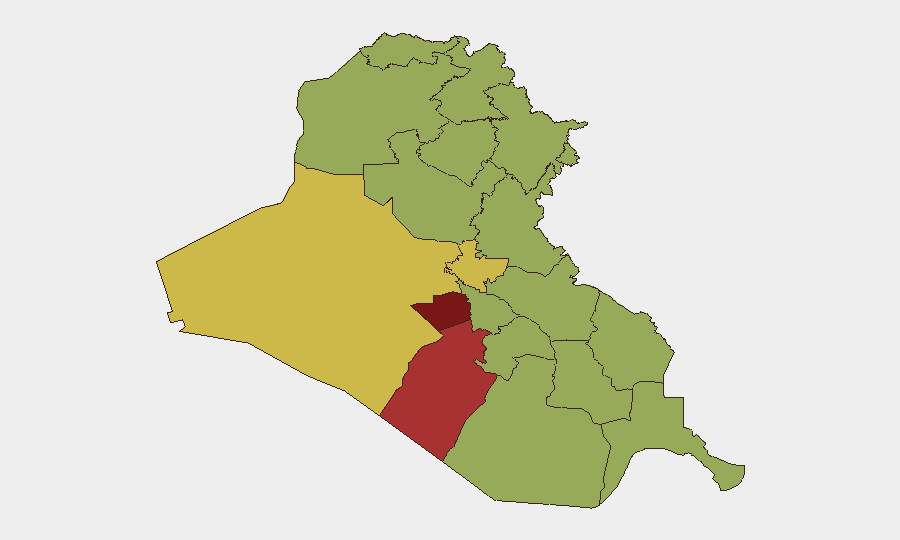 Iraq sub-national risk map