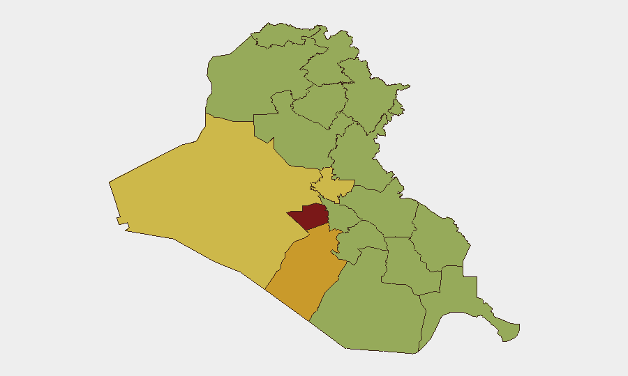 Iraq sub-national risk map