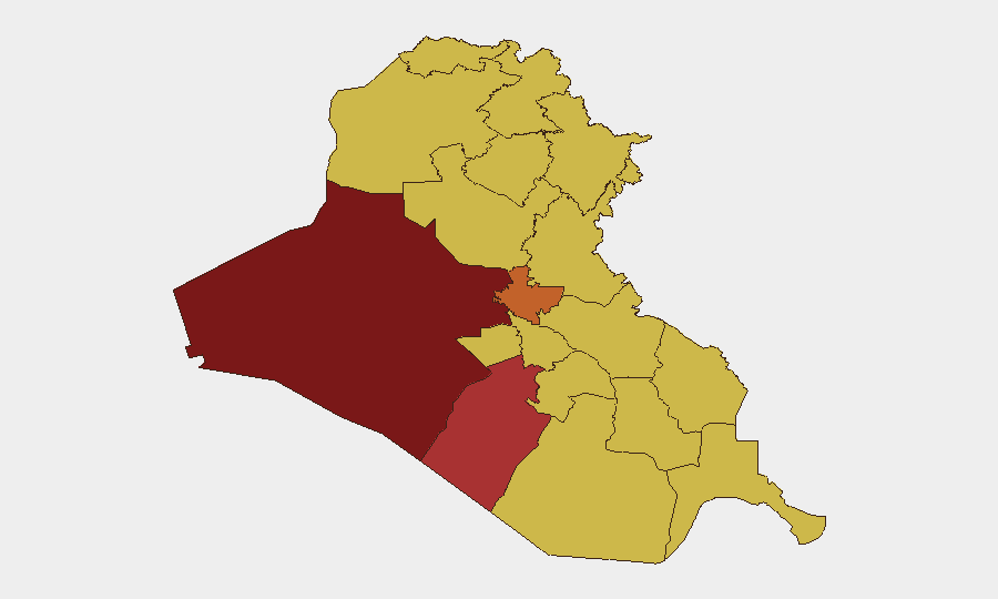 Iraq sub-national risk map