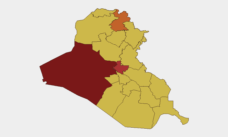 Iraq sub-national risk map