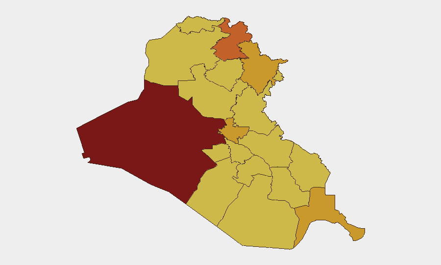 Iraq sub-national risk map