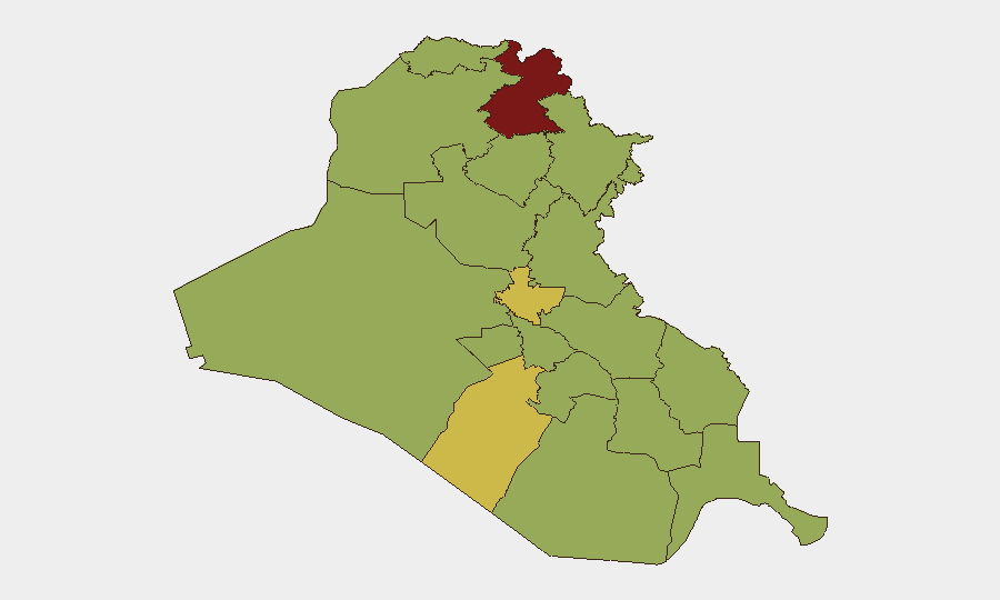 Iraq sub-national risk map