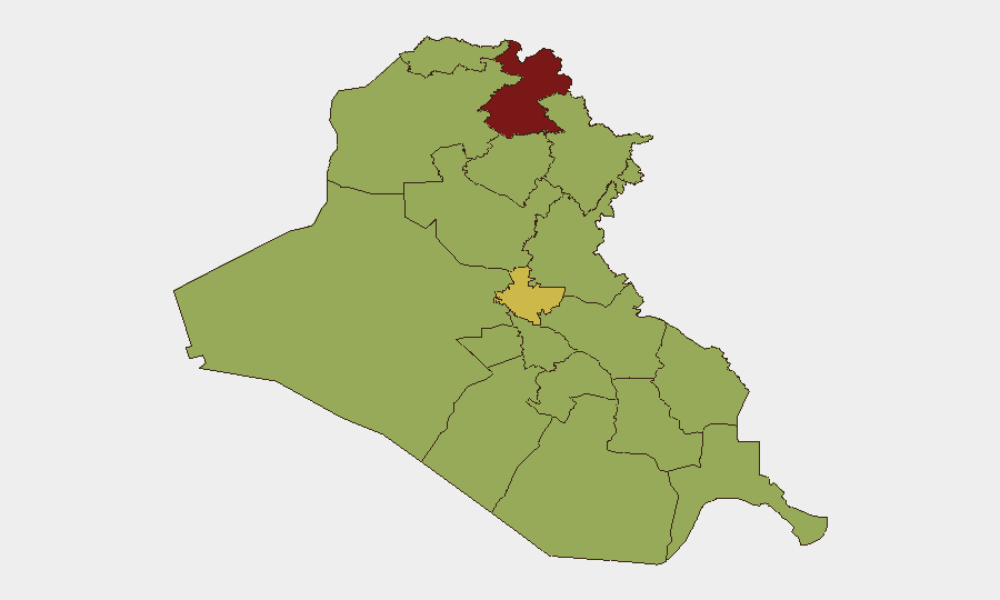 Iraq sub-national risk map