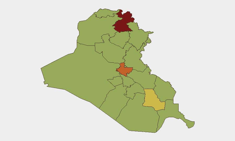 Iraq sub-national risk map