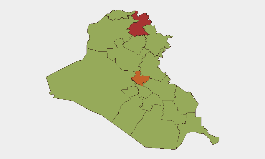 Iraq sub-national risk map