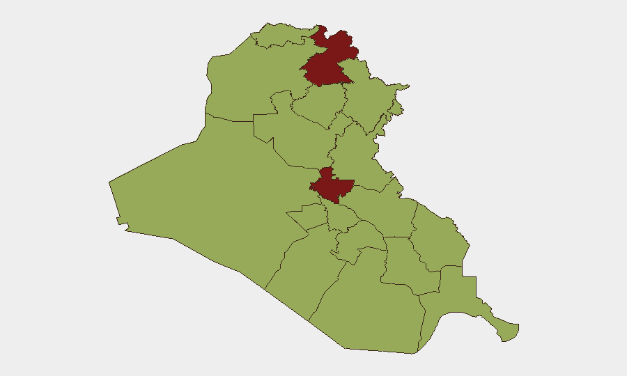 Iraq sub-national risk map