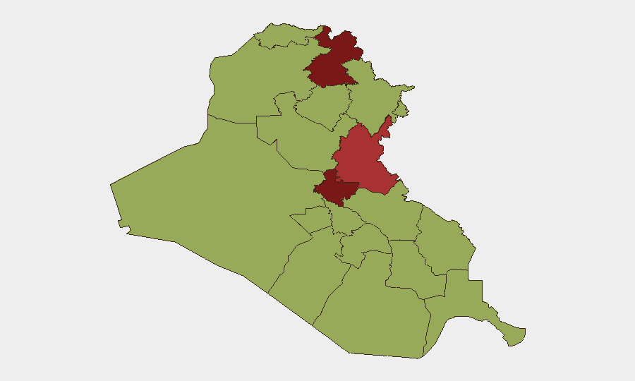 Iraq sub-national risk map