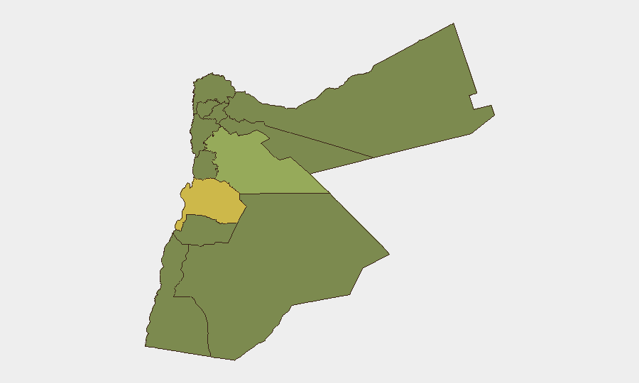 Jordan sub-national risk map