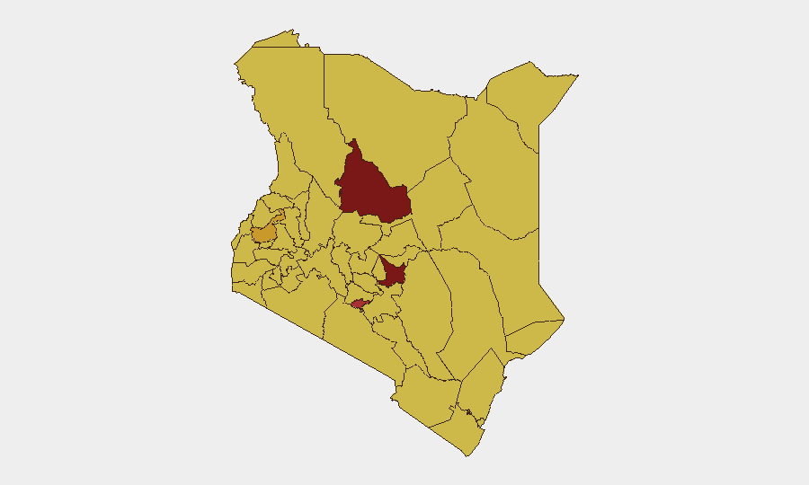 Kenya sub-national risk map