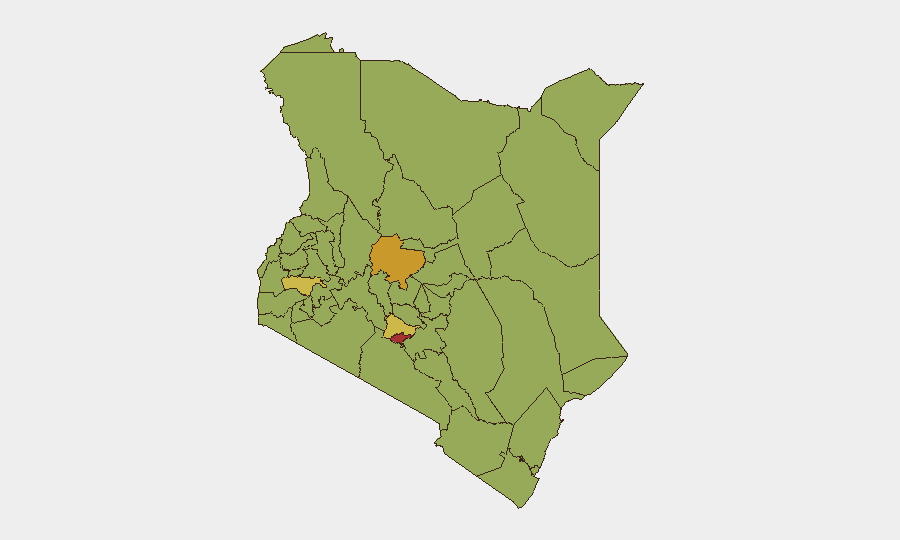 Kenya sub-national risk map