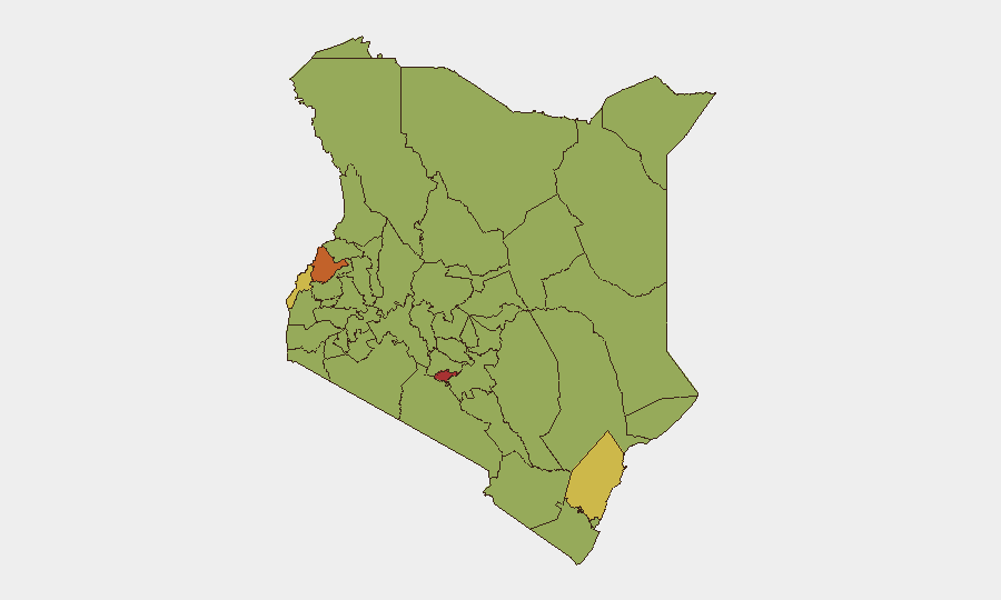 Kenya sub-national risk map