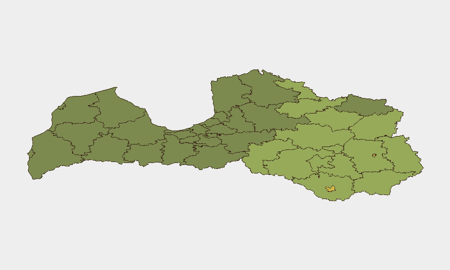 Latvia sub-national risk map