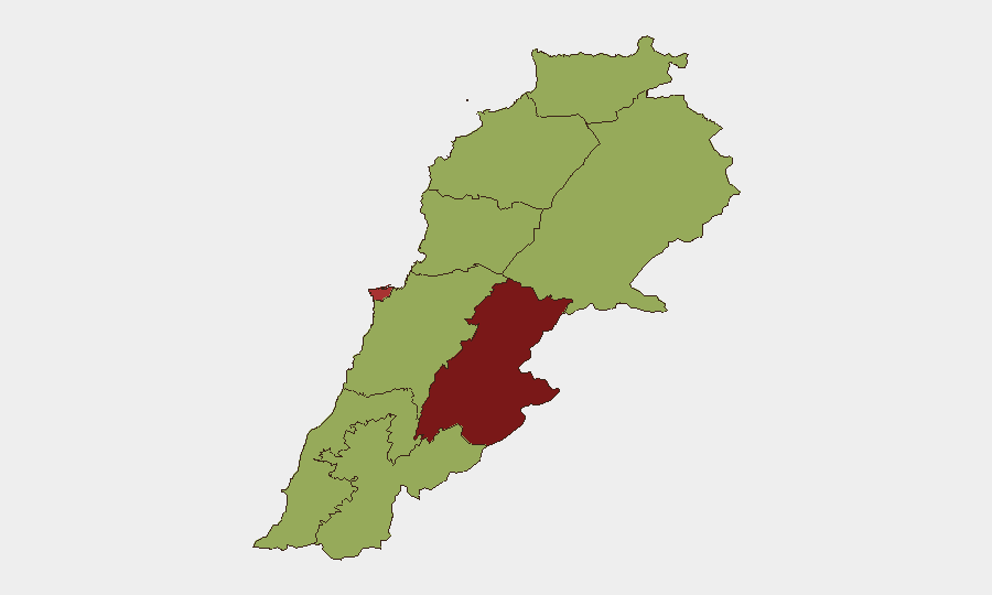 Lebanon sub-national risk map