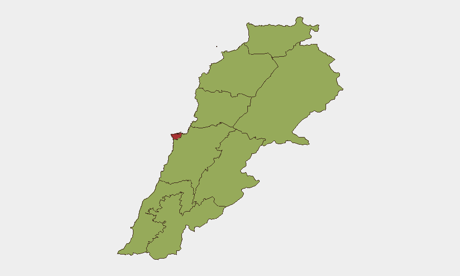 Lebanon sub-national risk map