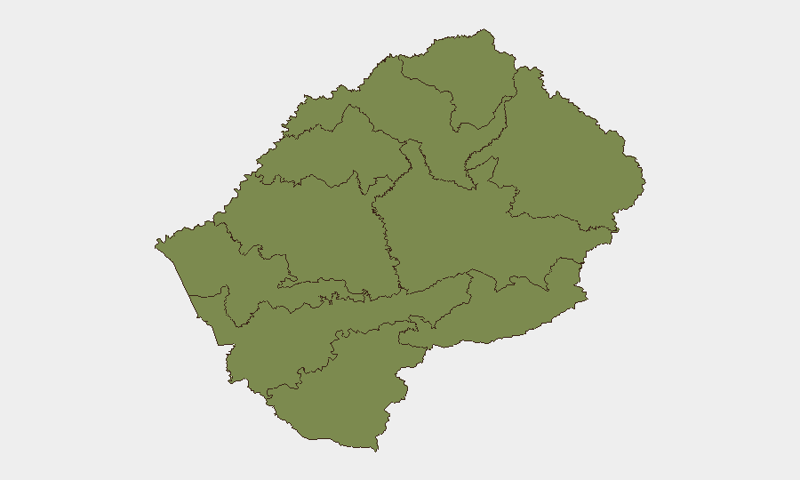 Lesotho sub-national risk map