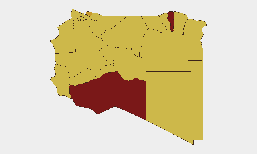 Libya sub-national risk map