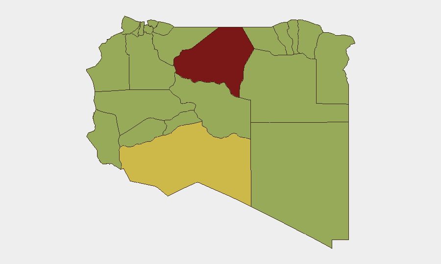 Libya sub-national risk map