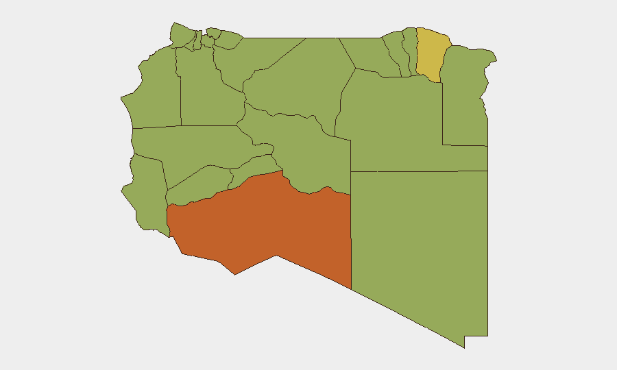 Libya sub-national risk map